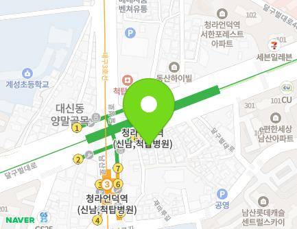 대구광역시 중구 달구벌대로 2002-2 (남산동) 지도
