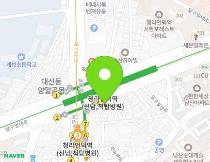대구광역시 중구 달구벌대로 2002 (남산동) 지도