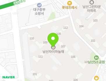 대구광역시 중구 명덕로 33 (남산동, 남산자이하늘채) 지도