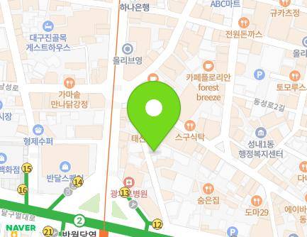 대구광역시 중구 달구벌대로 2109-24 (덕산동) 지도