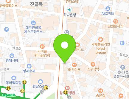 대구광역시 중구 중앙대로 378 (덕산동) 지도