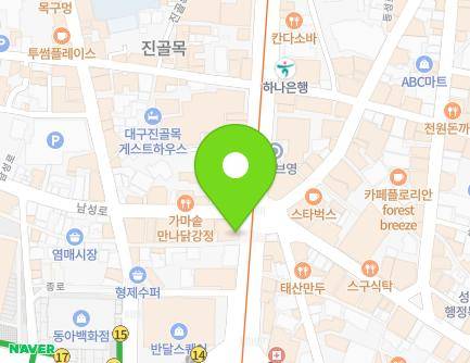 대구광역시 중구 중앙대로 379 (동성로3가) 지도