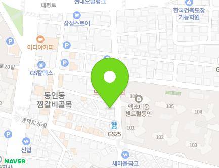 대구광역시 중구 국채보상로139길 37 (동인동1가, 경북상사) 지도