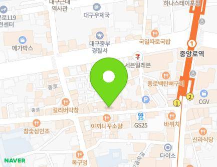 대구광역시 중구 중앙대로81길 26 (동일동) 지도