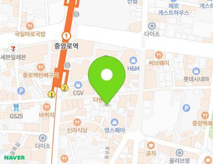 대구광역시 중구 중앙대로 412-22 (사일동) 지도