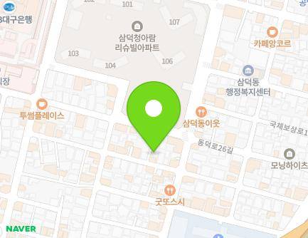 대구광역시 중구 달구벌대로445길 44-17 (삼덕동3가, 다세대주택) 지도