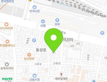 대구광역시 중구 교동1길 13-6 (용덕동) 지도