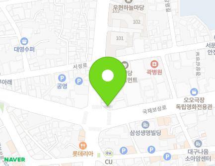 대구광역시 중구 국채보상로 519 (하서동, 대한측기사) 지도