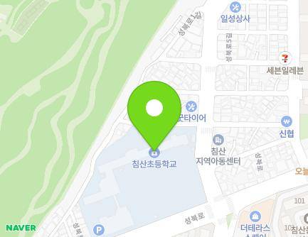 대구광역시 북구 성북로 25 (침산동, 침산초등학교) 지도