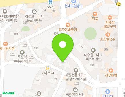 대구광역시 달서구 와룡로33길 20 (감삼동, 죽전역해링턴플레이스더베스트) 지도