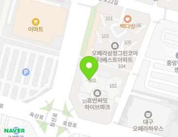 대구광역시 북구 호암로 1 (칠성동2가, 호반써밋하이브파크) 지도