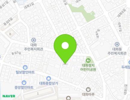 대전광역시 대덕구 동심3길 1 (대화동, 햇빛하이츠) 지도