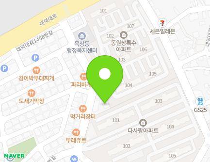 대전광역시 대덕구 대덕대로1470번길 39 (목상동) 지도