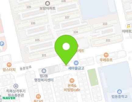 대전광역시 대덕구 동춘당로 179 (법동, 골드타워) 지도