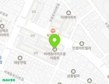 대전광역시 대덕구 비래서로61번길 71 (비래동, 아이조움아파트) 지도