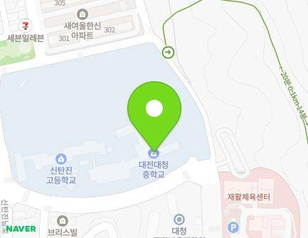 대전광역시 대덕구 신탄진동로 81 (신탄진동, 대청중학교) 지도