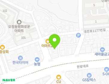 대전광역시 대덕구 한밭대로 1005 (오정동) 지도