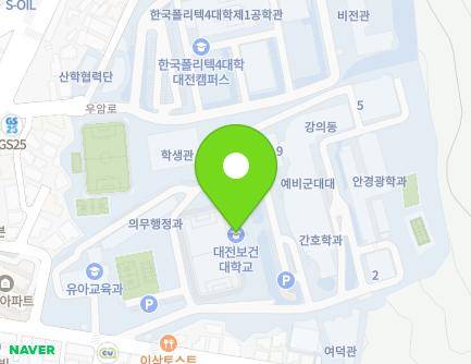 대전광역시 동구 충정로 21 (가양동, 대전보건대학) 지도