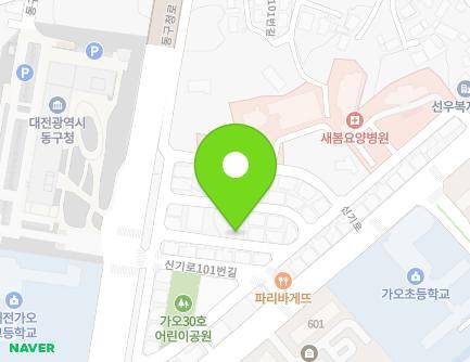 대전광역시 동구 신기로101번길 30-13 (가오동) 지도