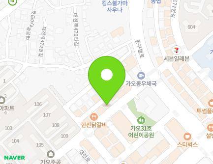 대전광역시 동구 대전로448번길 57 (가오동) 지도