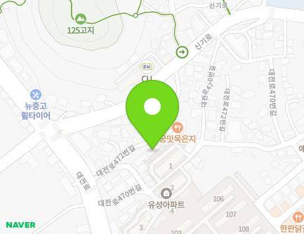 대전광역시 동구 대전로472번길 22 (가오동, 힐링타운빌) 지도