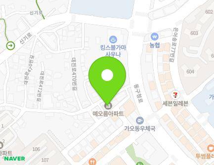 대전광역시 동구 은어송로51번길 71 (가오동, 예오름아파트) 지도