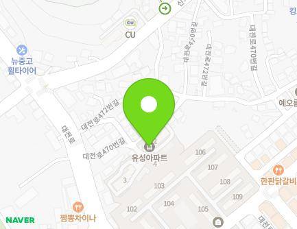 대전광역시 동구 대전로470번길 24 (가오동, 유성아파트) 지도