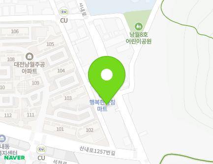 대전광역시 동구 산내로 1267 (낭월동, 우성운수(주)) 지도