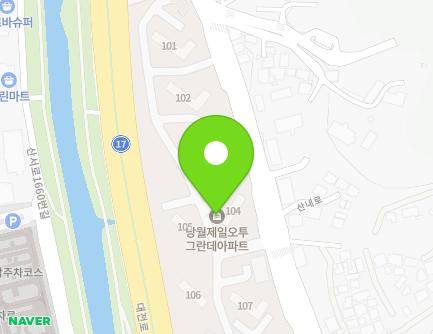 대전광역시 동구 산내로 1375 (낭월동, 오투그란데아파트) 지도