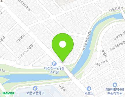 대전광역시 동구 대전천북로 36 (삼성동) 지도