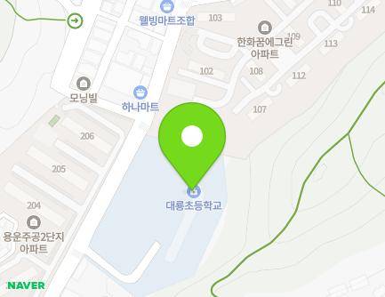 대전광역시 동구 백룡로 123 (용운동, 대전대룡초등학교) 지도