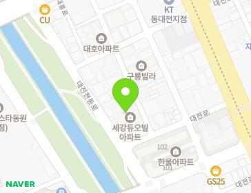 대전광역시 동구 대전천동로 478 (인동, 듀오빌아파트) 지도