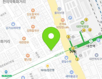 대전광역시 동구 중앙로 205-3 (중동) 지도