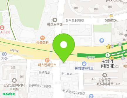 대전광역시 동구 옥천로 148 (판암동) 지도