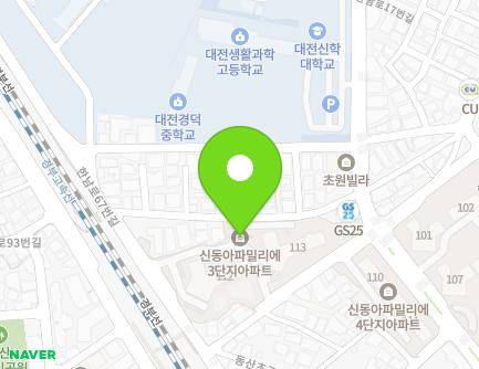 대전광역시 동구 동산초교로55번길 20 (홍도동, 신동아파밀리에아파트3단지) 지도