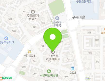 대전광역시 서구 관저로 48 (관저동, 구봉마을7단지) 지도