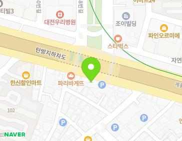 대전광역시 서구 계룡로 550 (괴정동) 지도