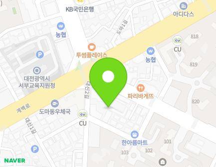 대전광역시 서구 도산로 41 (도마동) 지도