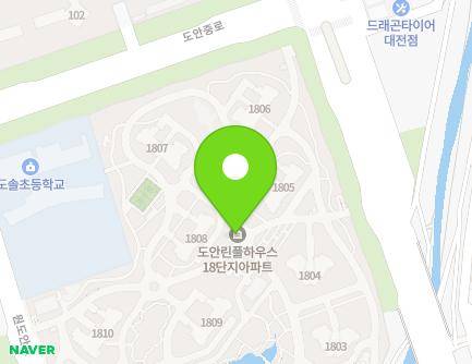 대전광역시 서구 도안동로 77 (도안동, 도안18단지린풀하우스) 지도