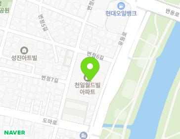 대전광역시 서구 유등로 343 (변동, 천일월드빌아파트) 지도