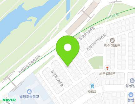 대전광역시 서구 월평로13번길 44-9 (월평동, 대청빌라) 지도