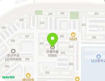 대전광역시 서구 월평북로 13 (월평동, 은뜰마을) 지도