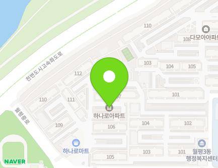 대전광역시 서구 청사로 5 (월평동, 하나로아파트) 지도