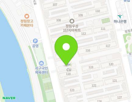 대전광역시 서구 정림서로 162-15 (정림동, 우성아파트2차) 지도