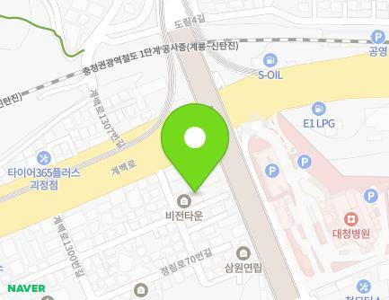 대전광역시 서구 계백로 1310-5 (정림동, 비전타운) 지도