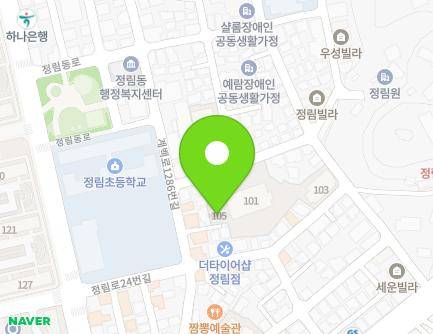대전광역시 서구 계백로1286번길 111-7 (정림동, 리치빌) 지도