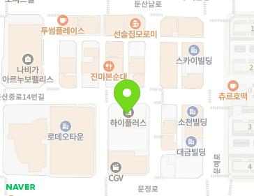 대전광역시 서구 둔산중로14번길 36 (탄방동, 하이플러스) 지도