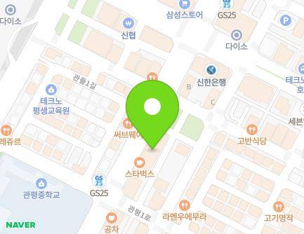 대전광역시 유성구 테크노4로 105 (관평동, T PLAZA) 지도