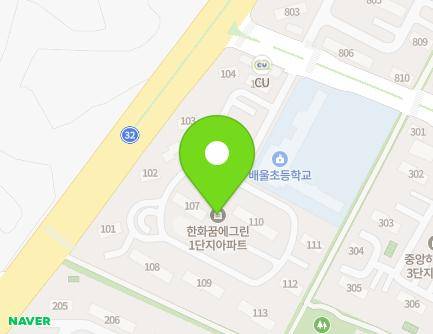 대전광역시 유성구 배울2로 6 (관평동, 대덕테크노밸리1단지아파트) 지도