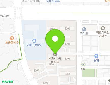 대전광역시 유성구 왕가봉로 23 (노은동, 열매마을아파트11단지) 지도